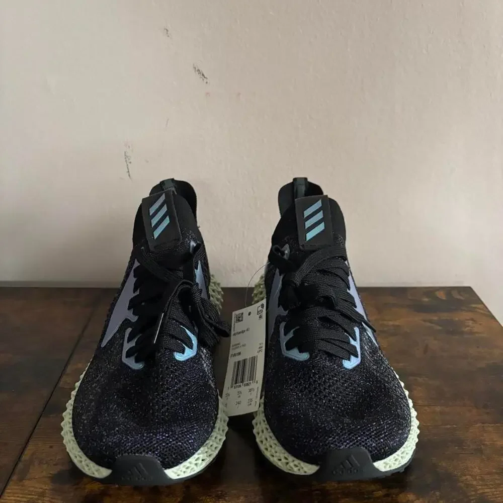 Adidas alphaedge 4d purplebluegreen size